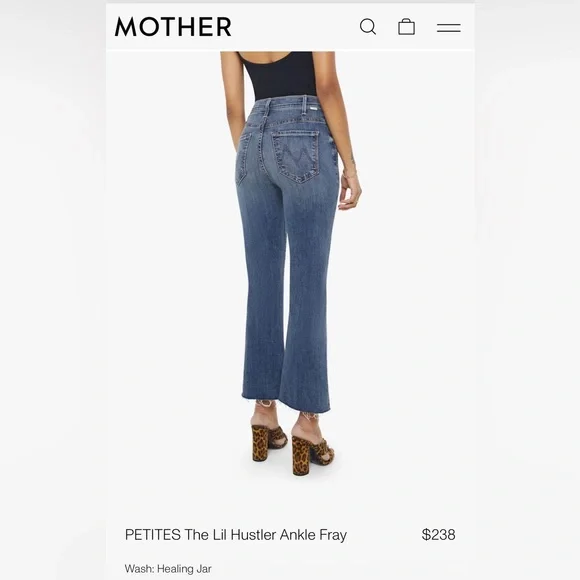 Mother - The Lil Hustler Ankle Fray in healing jar size 30 - Picture 2 of 16